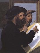 Giovanni Battista Paggi Self-Portrait with an Architect Friend Spain oil painting artist